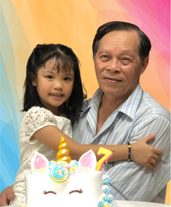 Hình hai ông cháu